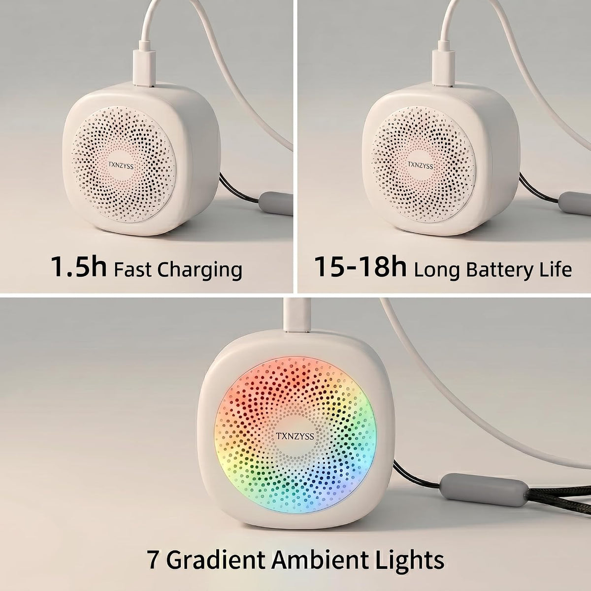 white noise machines in White, alternate view 2