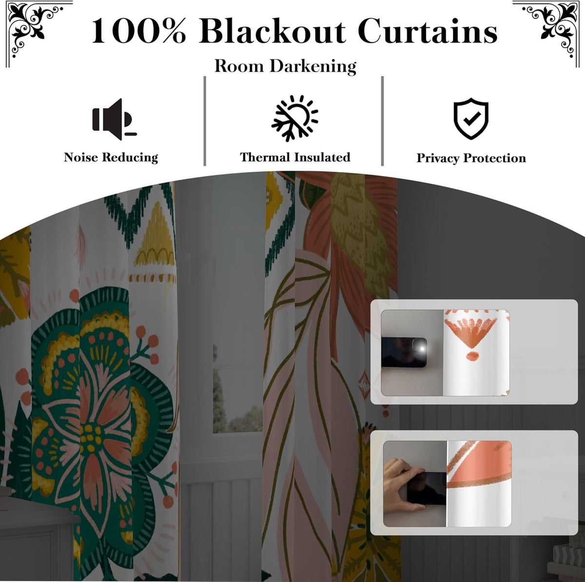 96"L x 52"W polyester curtains in Blush Pearl, alternate view 3