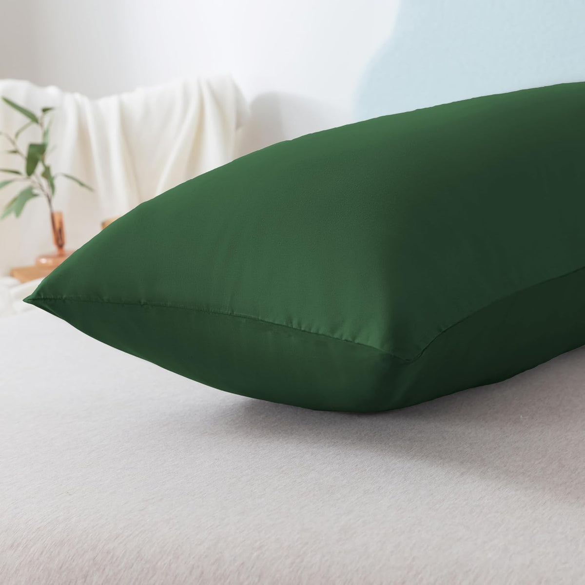 20x54 inch memory foam body pillows in Green, alternate view 6