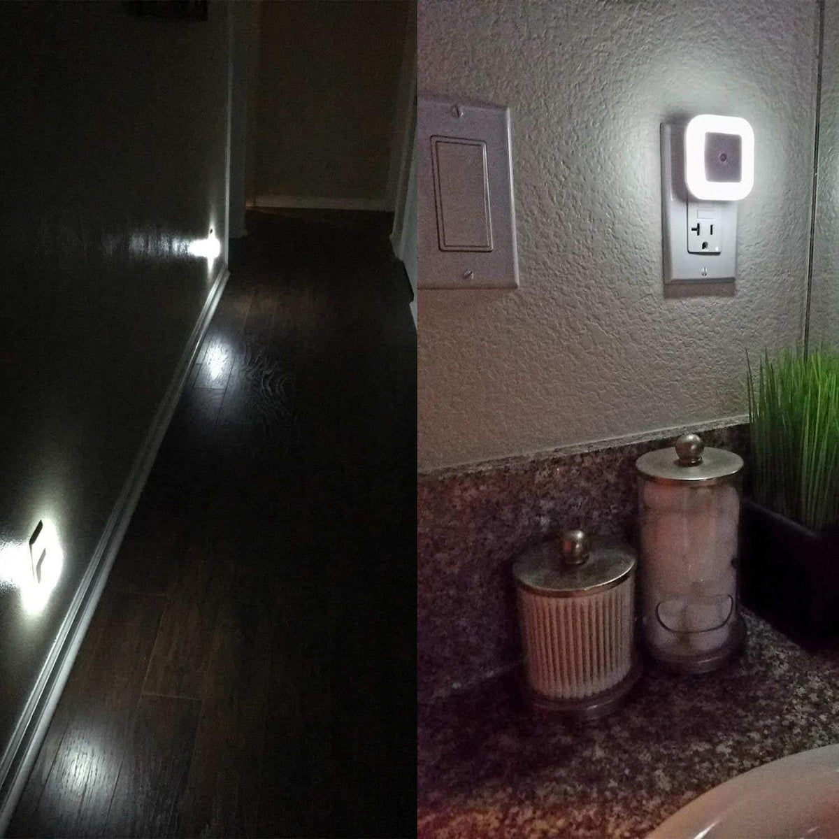 0.39"D x 2.17"W x 2.56"H plastic night lights & ambient lighting in White, alternate view 6