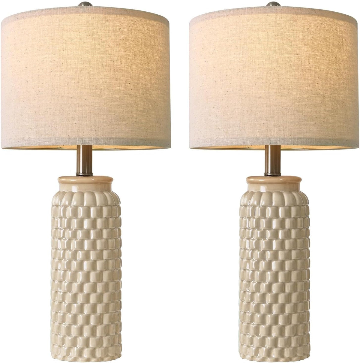 12"D x 12"W x 24"H ceramic table lamps, alternate view 8