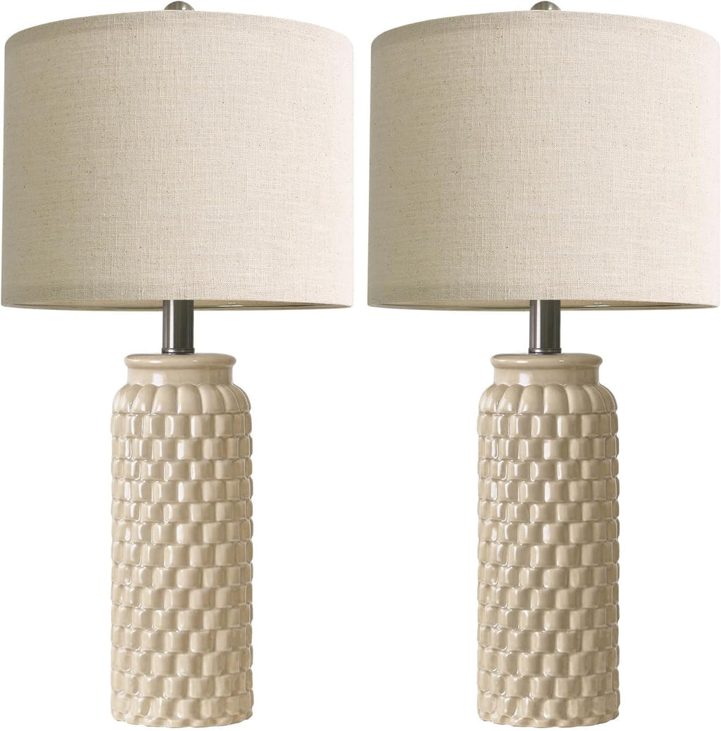 12"D x 12"W x 24"H ceramic table lamps, alternate view 9