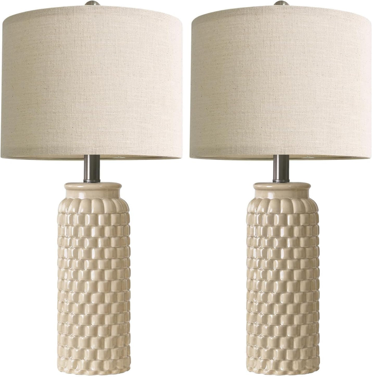 12"D x 12"W x 24"H ceramic table lamps, alternate view 9