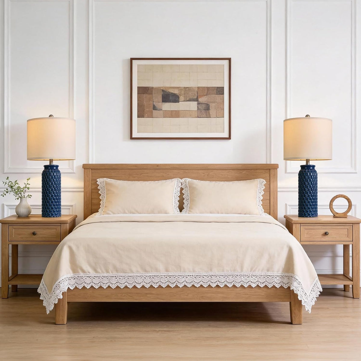 12"D x 12"W x 27"H ceramic table lamps, alternate view 4