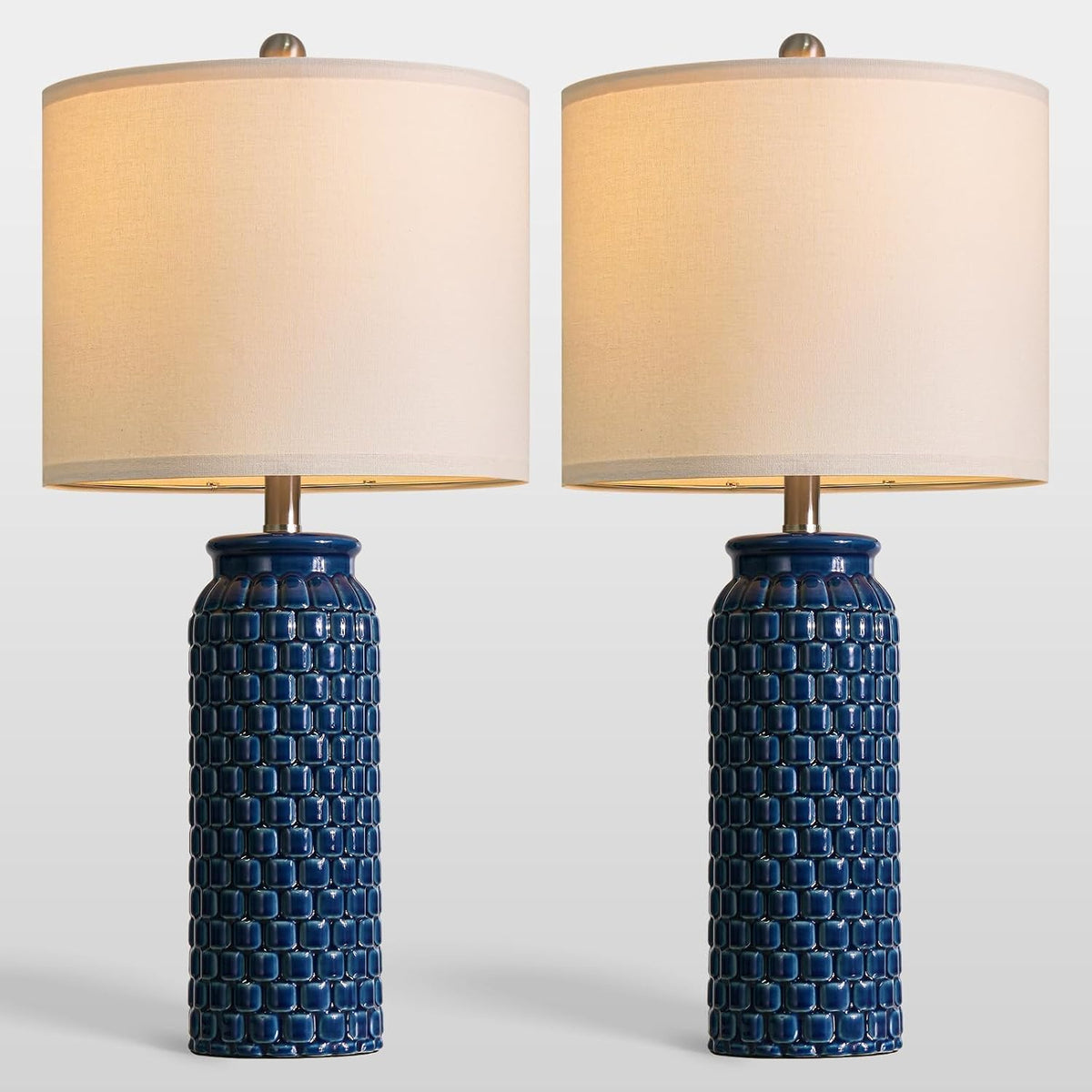 12"D x 12"W x 27"H ceramic table lamps, alternate view 7