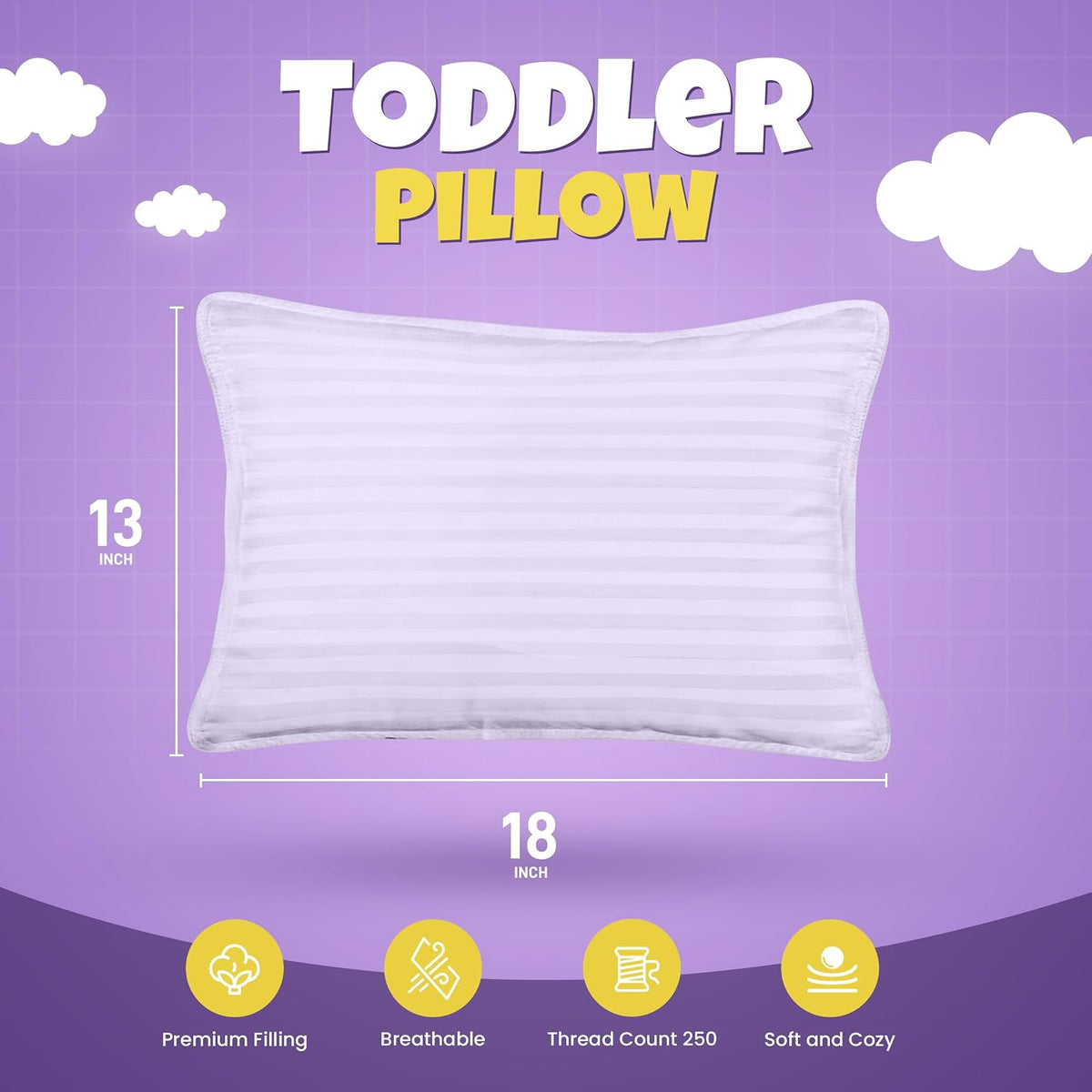 13x18 Inch polyester pillows in Lavender, alternate view 2