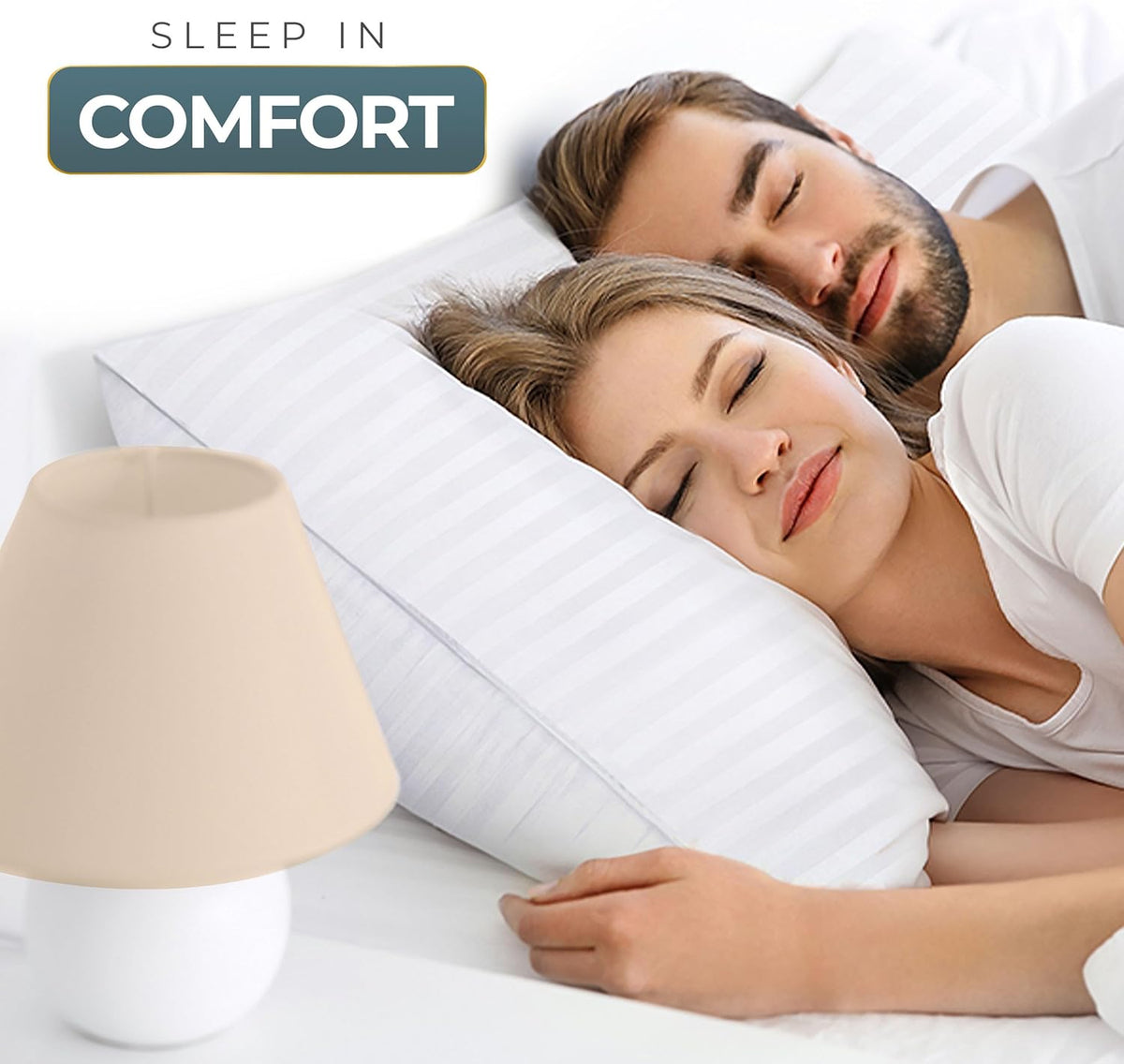 King polyester pillows in White, alternate view 5