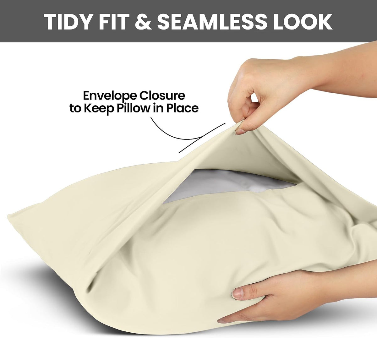 Standard - Pack of 2 polyester pillowcases, alternate view 3