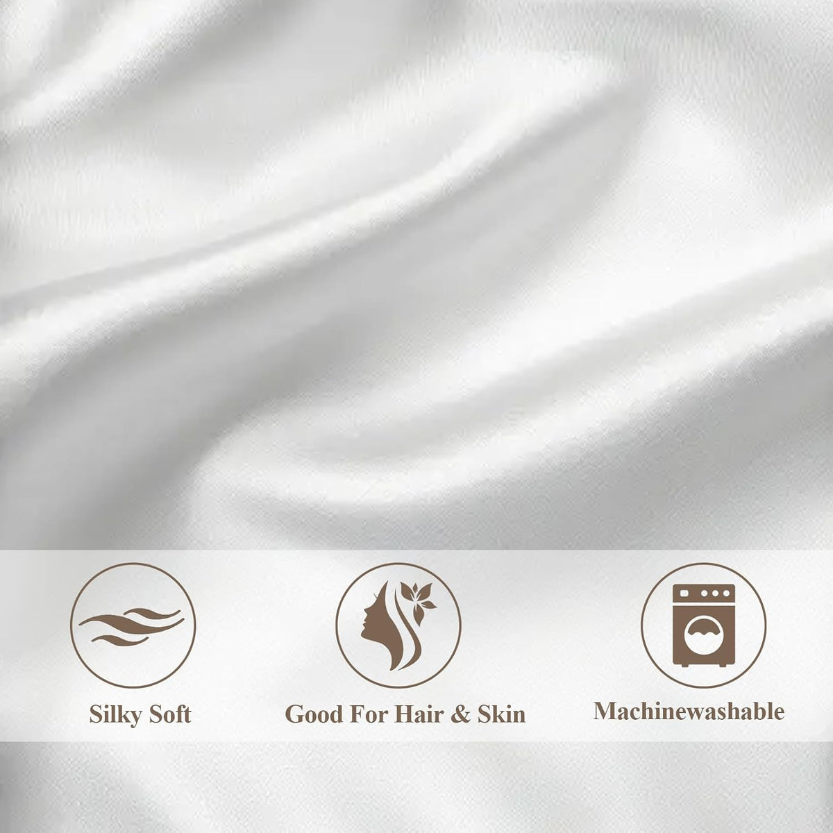 Standard (20x26 Inch) polyester pillowcases in ivory, alternate view 5