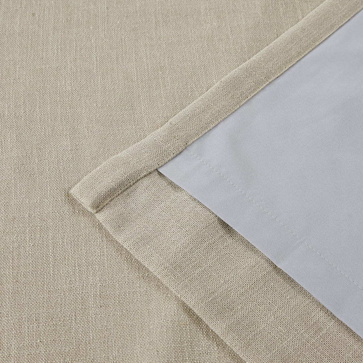 112"L x 40"W linen curtains in Sand, alternate view 7
