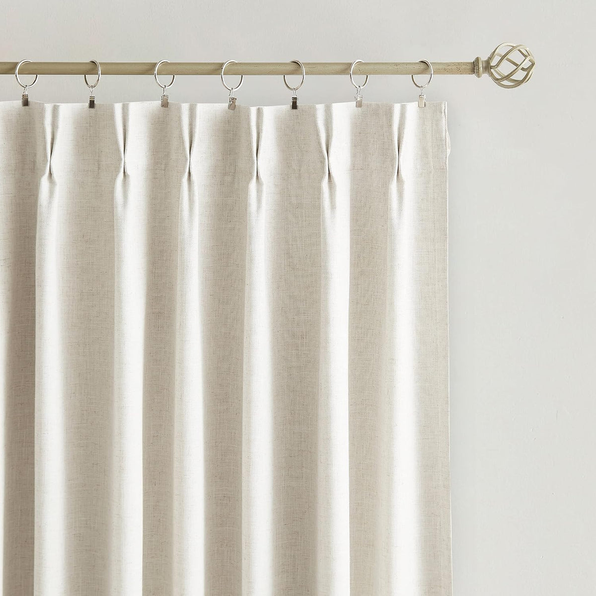 72"L x 40"W linen curtains in Natural, alternate view 8