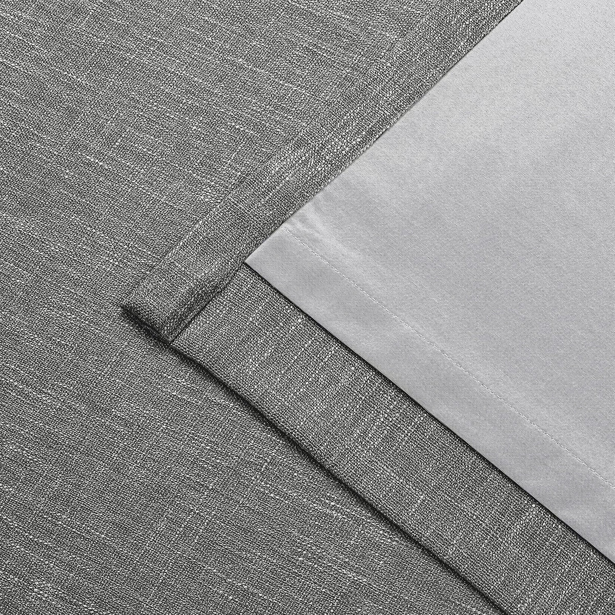 84"L x 40"W polyester curtains in Charcoal Grey, alternate view 6