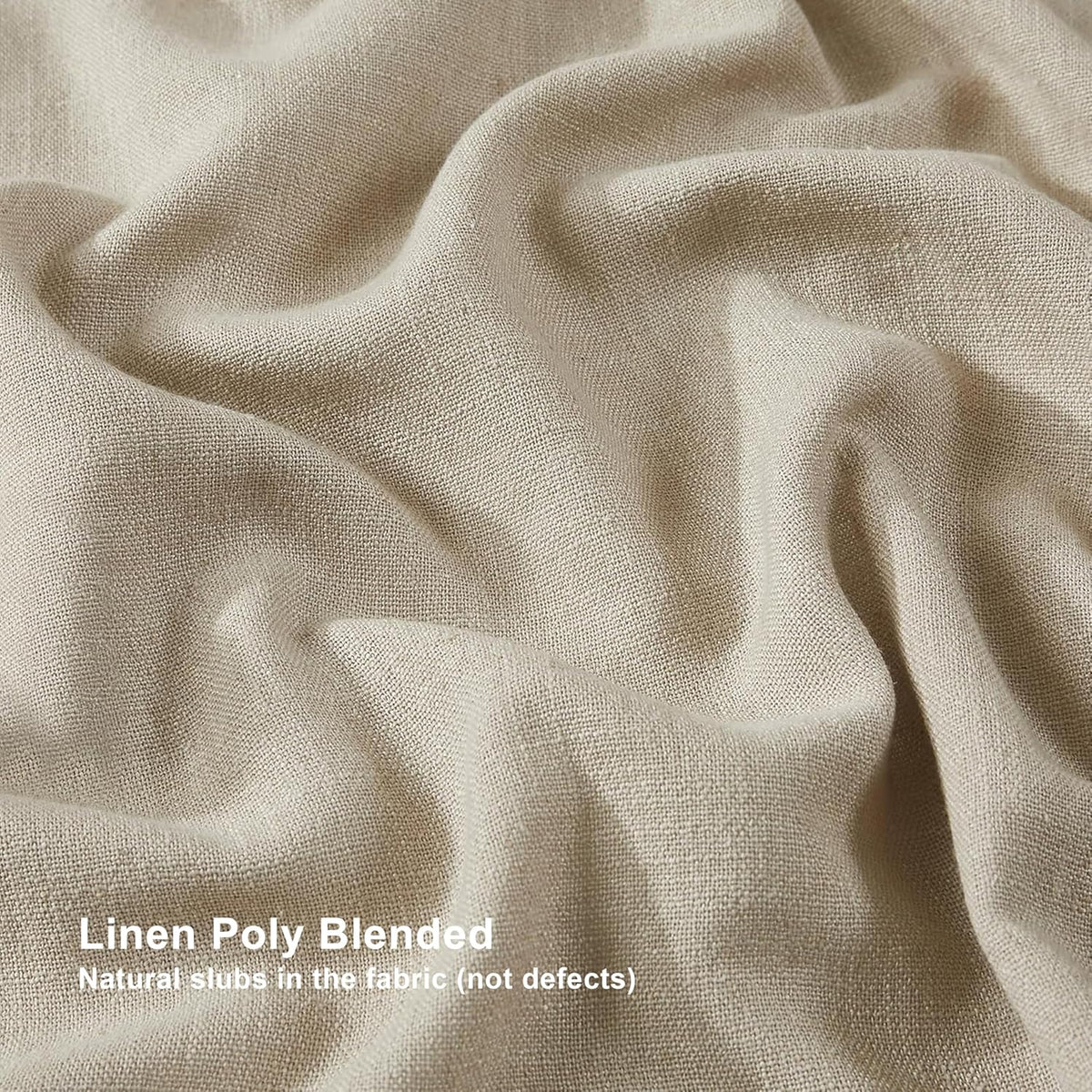 95"L x 60"W linen curtains in Sand, alternate view 6