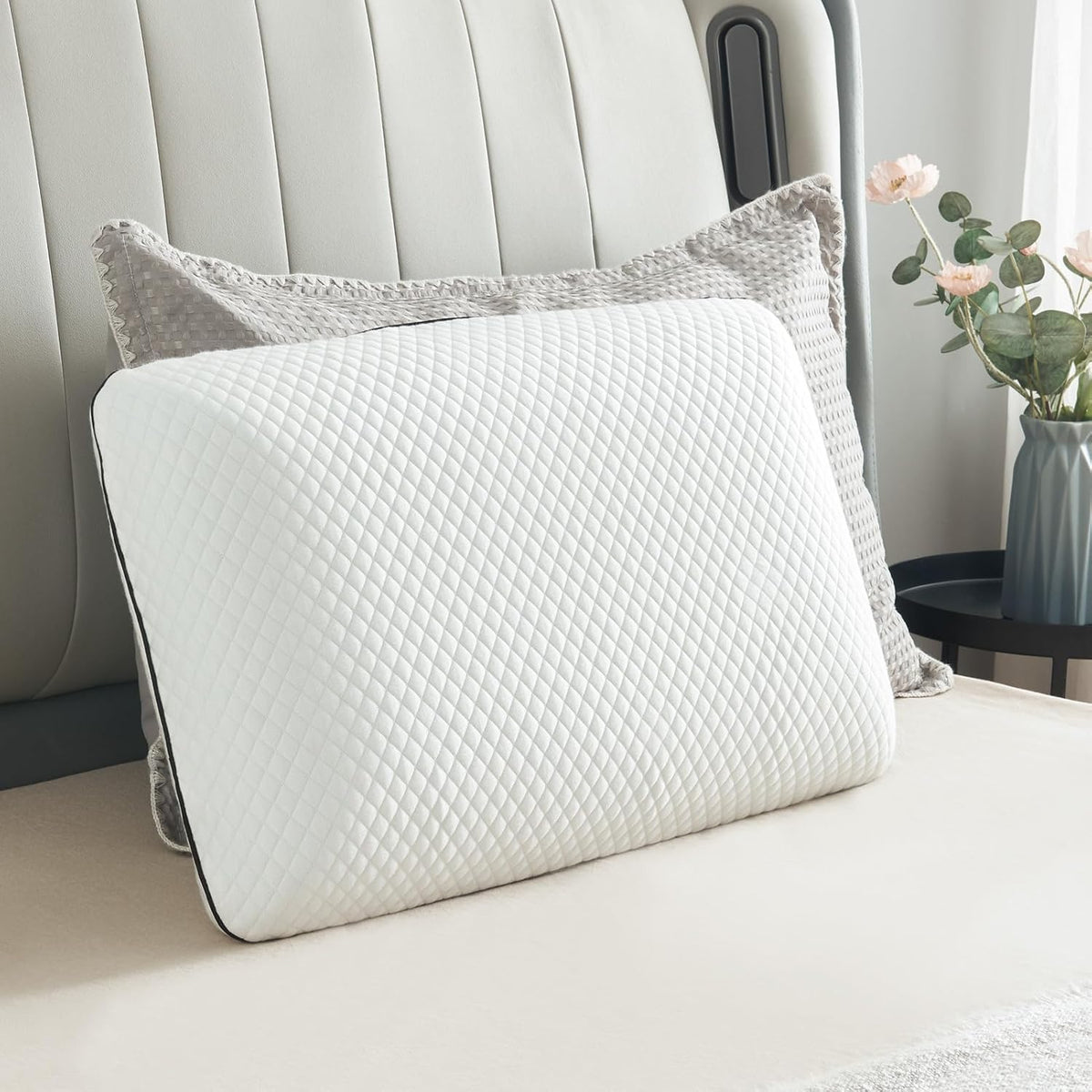 23.5x14x5inches(1 pack) memory foam pillows in White, alternate view 7