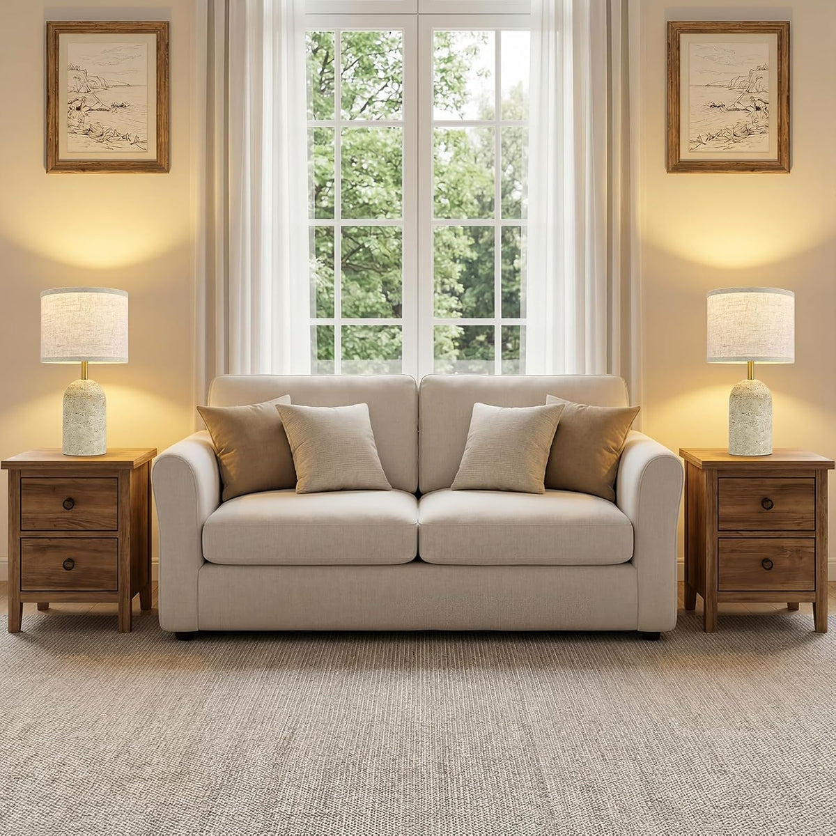 10"D x 10"W x 17.75"H resin table lamps, alternate view 7