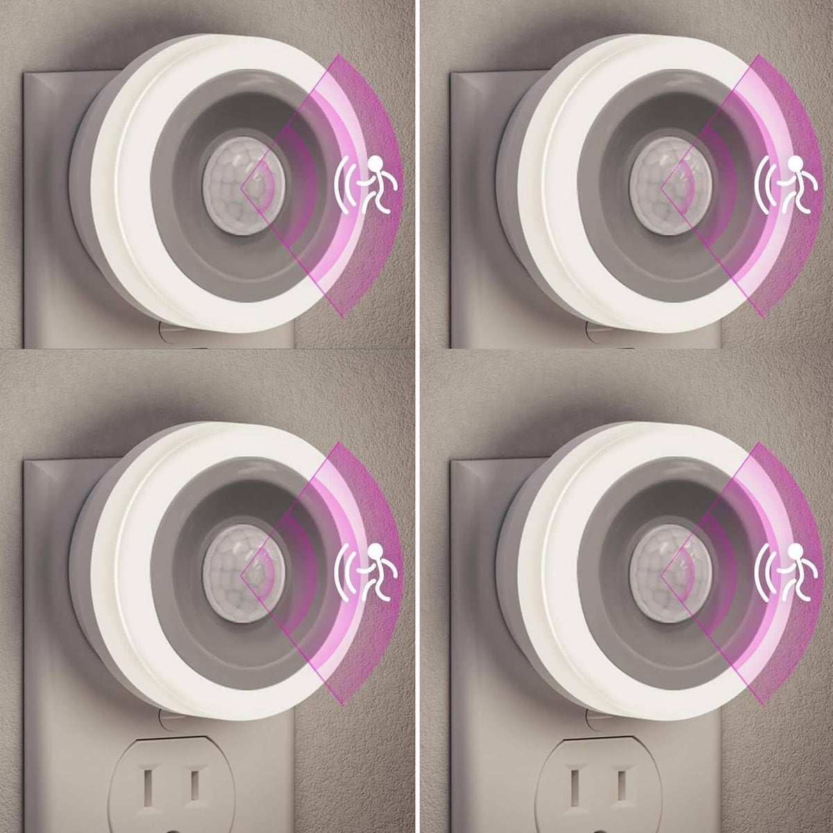 1.8"D x 2.56"W x 2.56"H plastic night lights & ambient lighting, alternate view 9