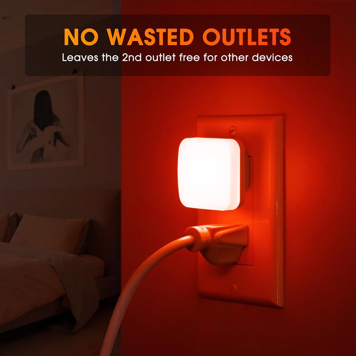1.85"D x 1.65"W x 1.65"H plastic night lights & ambient lighting, alternate view 5