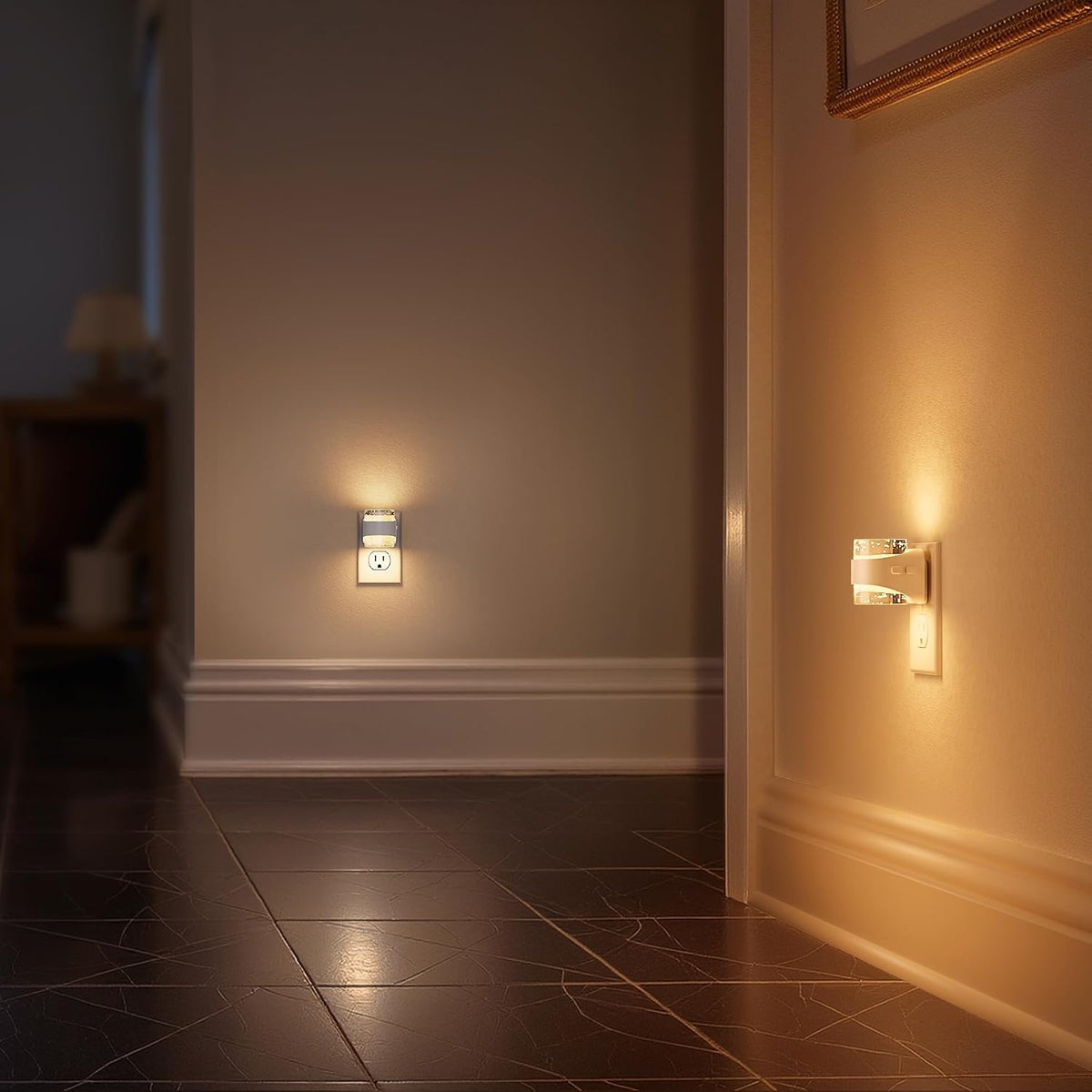 3.23"D x 2.09"W x 2.12"H plastic night lights & ambient lighting, alternate view 4