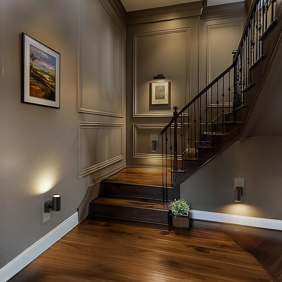 4.01"D x 2.04"W x 3.81"H plastic night lights & ambient lighting, alternate view 5