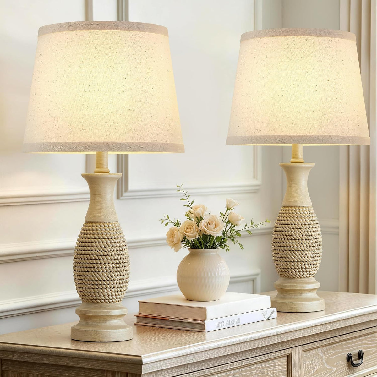 9"D x 9"W x 21.6"H resin table lamps