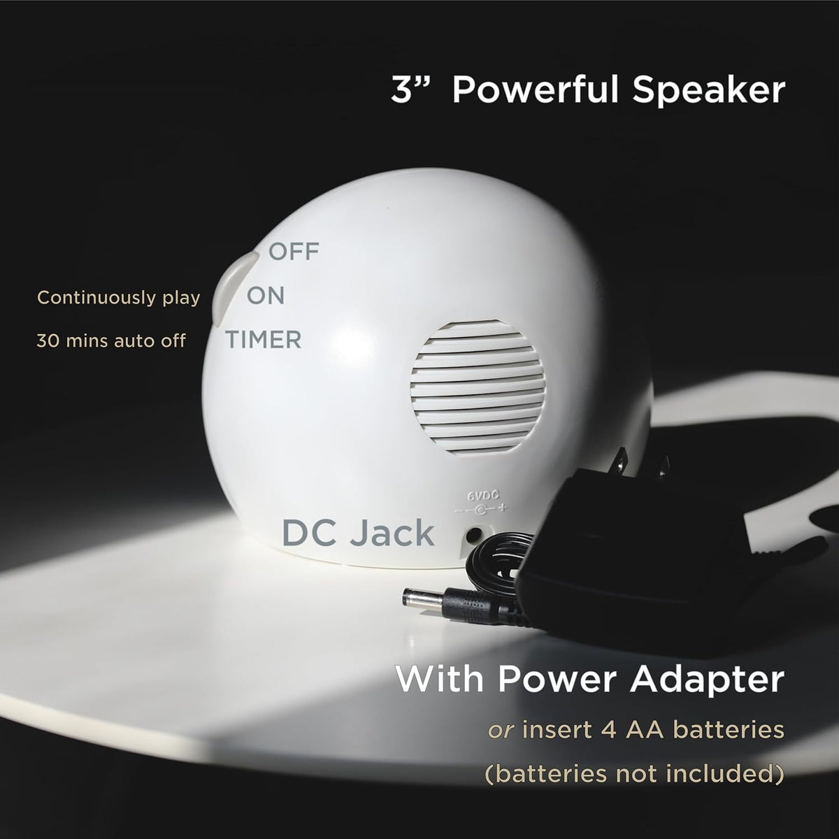 plastic white noise machines in White, alternate view 7