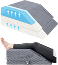 Double Leg memory foam knee & leg pillows in Grey