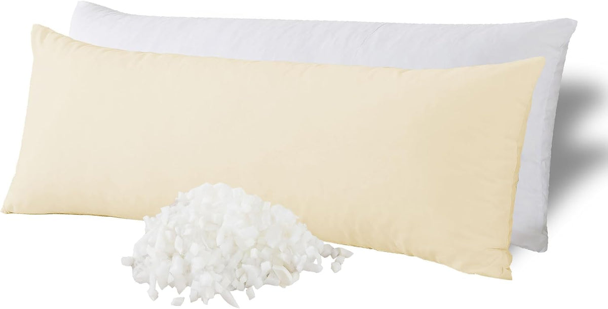 Long Body Pillow memory foam body pillows in Beige