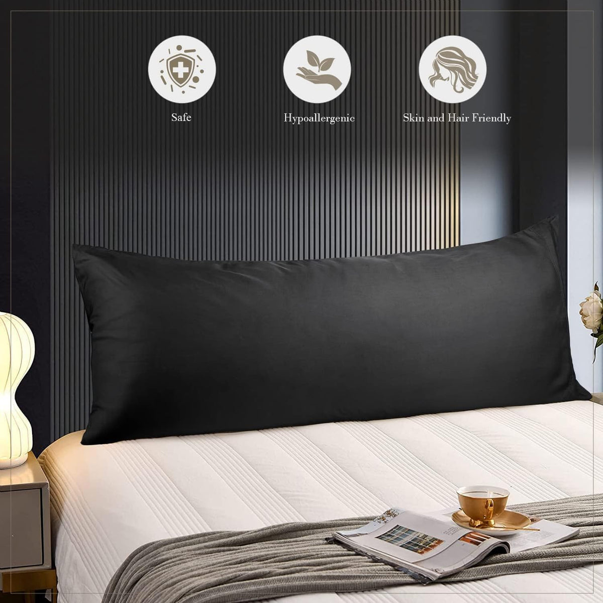 1 Pack Body(20x54)-Regular bamboo pillowcases, alternate view 4
