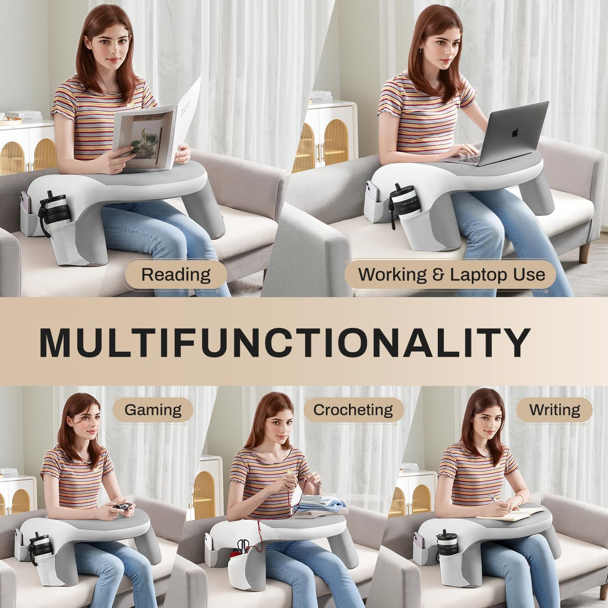 polyester backrest pillows, alternate view 7