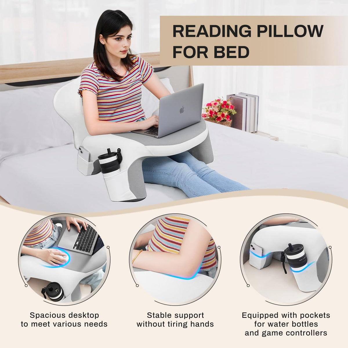 polyester backrest pillows, alternate view 8