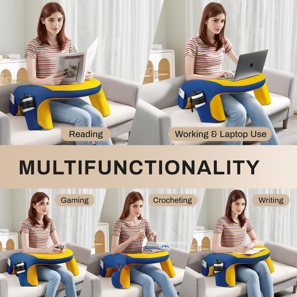 polyester backrest pillows, alternate view 6