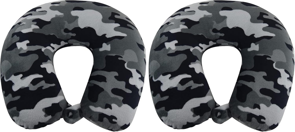 Adult neck & cervical pillows in Black Camo
