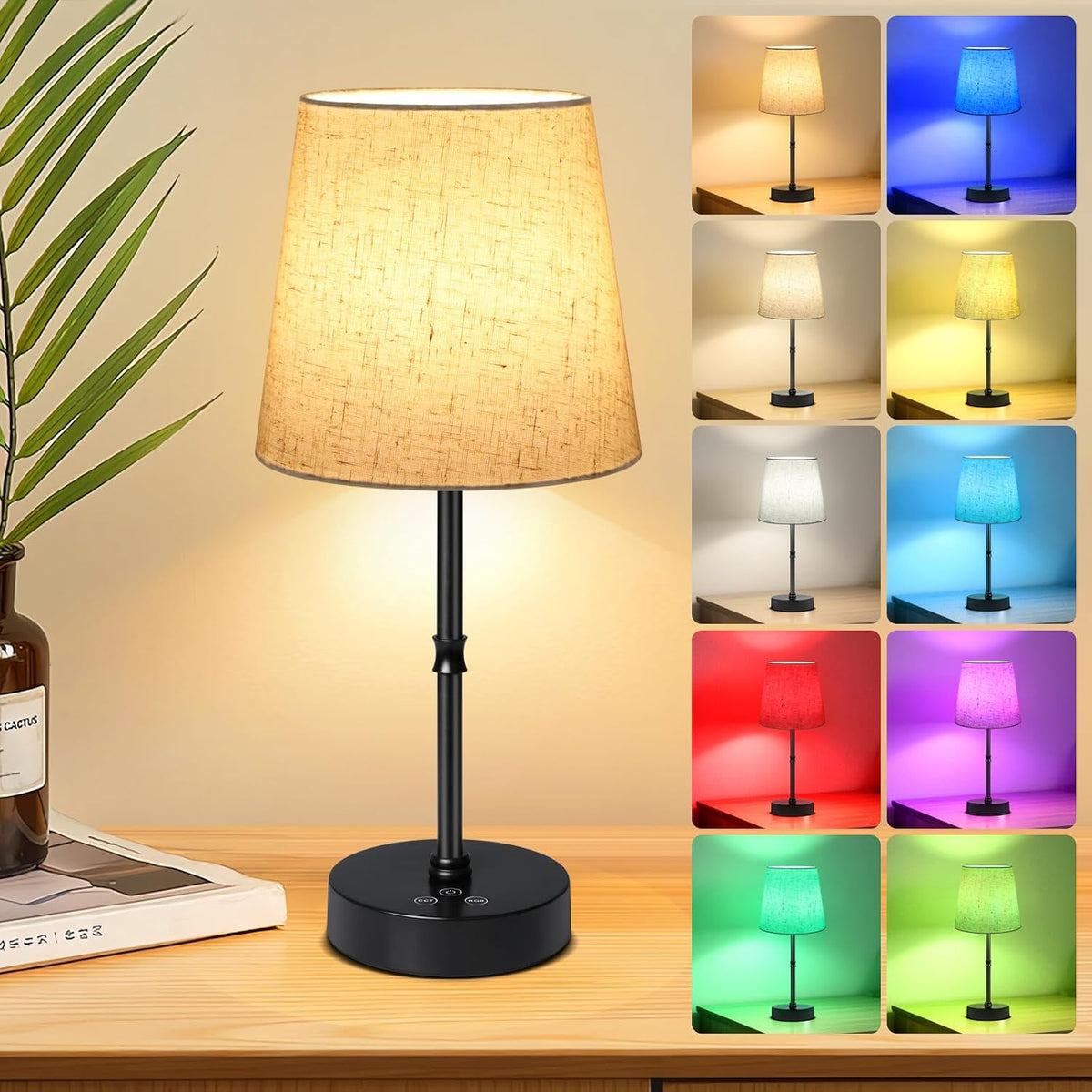 4.7"D x 4.7"W x 14.57"H metal table lamps