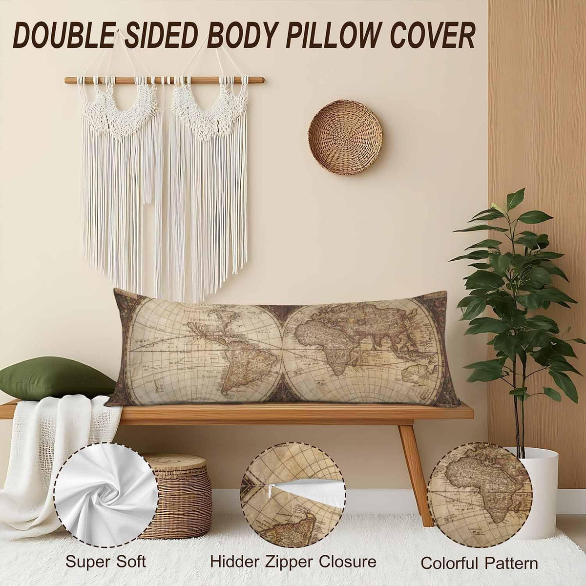 polyester body pillows, alternate view 4