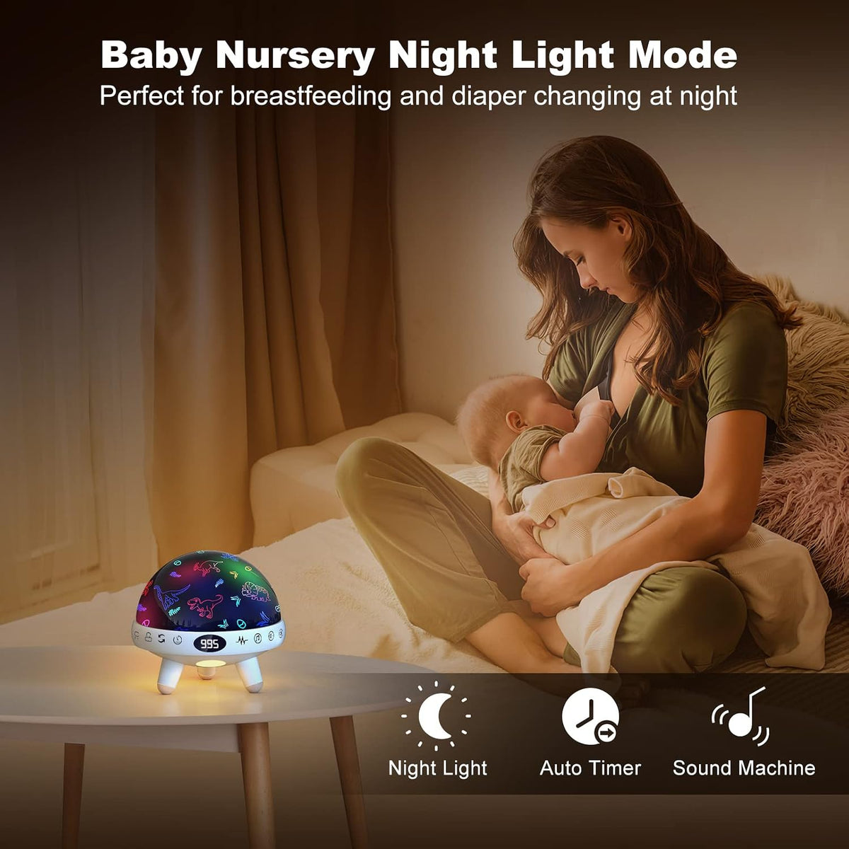 5.2"D x 5.2"W x 4.8"H plastic night lights & ambient lighting, alternate view 5