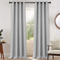 108"L x 52"W fabric curtains in Light Grey
