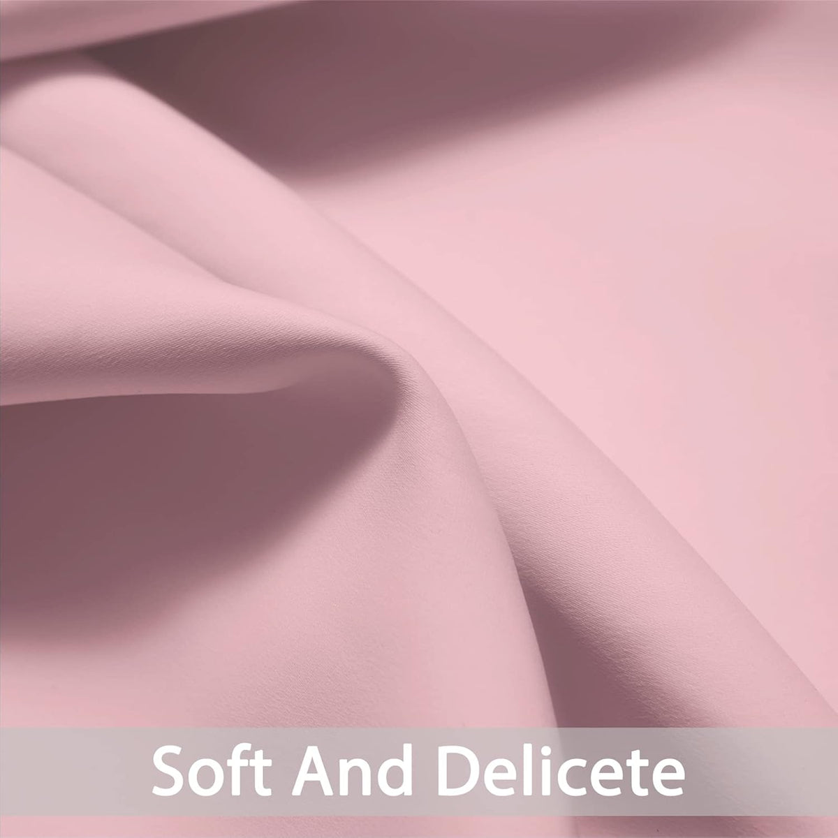 36"L x 52"W fabric curtains in Pink, alternate view 4