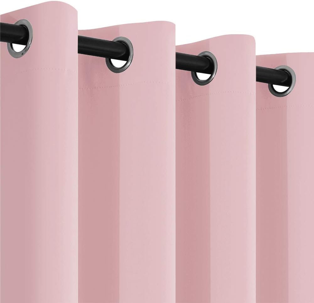 36"L x 52"W fabric curtains in Pink, alternate view 7