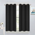 45"L x 38"W fabric curtains in Black
