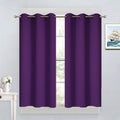 45"L x 38"W fabric curtains in Purple