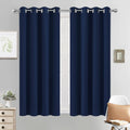 54"L x 52"W fabric curtains in Navy Blue