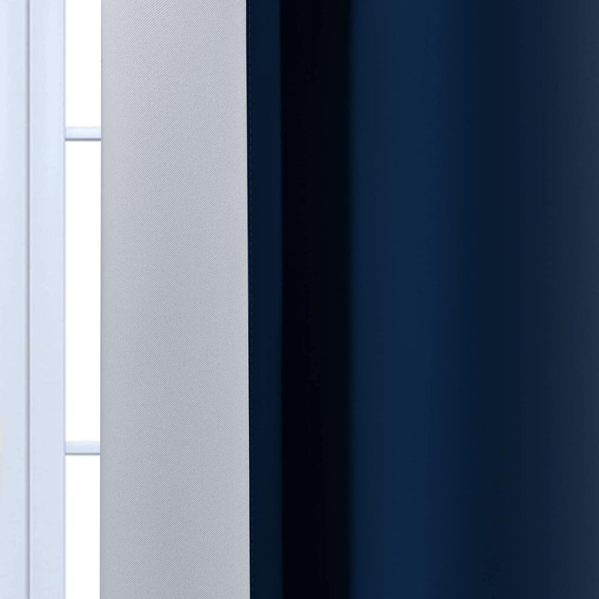 54"L x 52"W polyester curtains in Blue, alternate view 5
