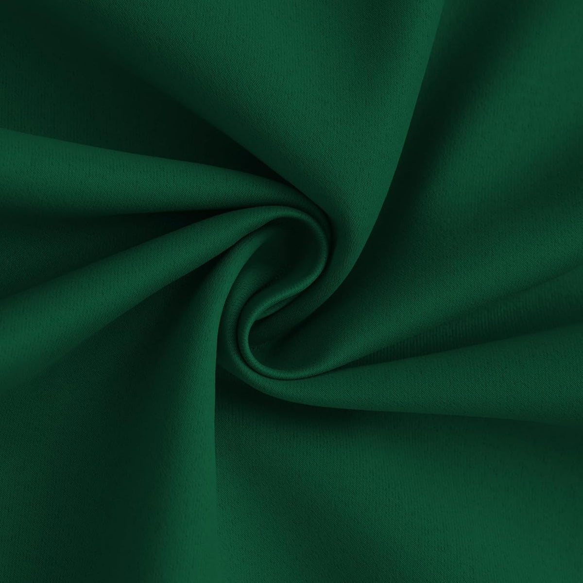 63"L x 50"W polyester curtains in Dark Green With White Backing, alternate view 3