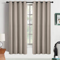 63"L x 52"W fabric curtains in Natural
