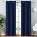 84"L x 38"W fabric curtains in Navy Blue