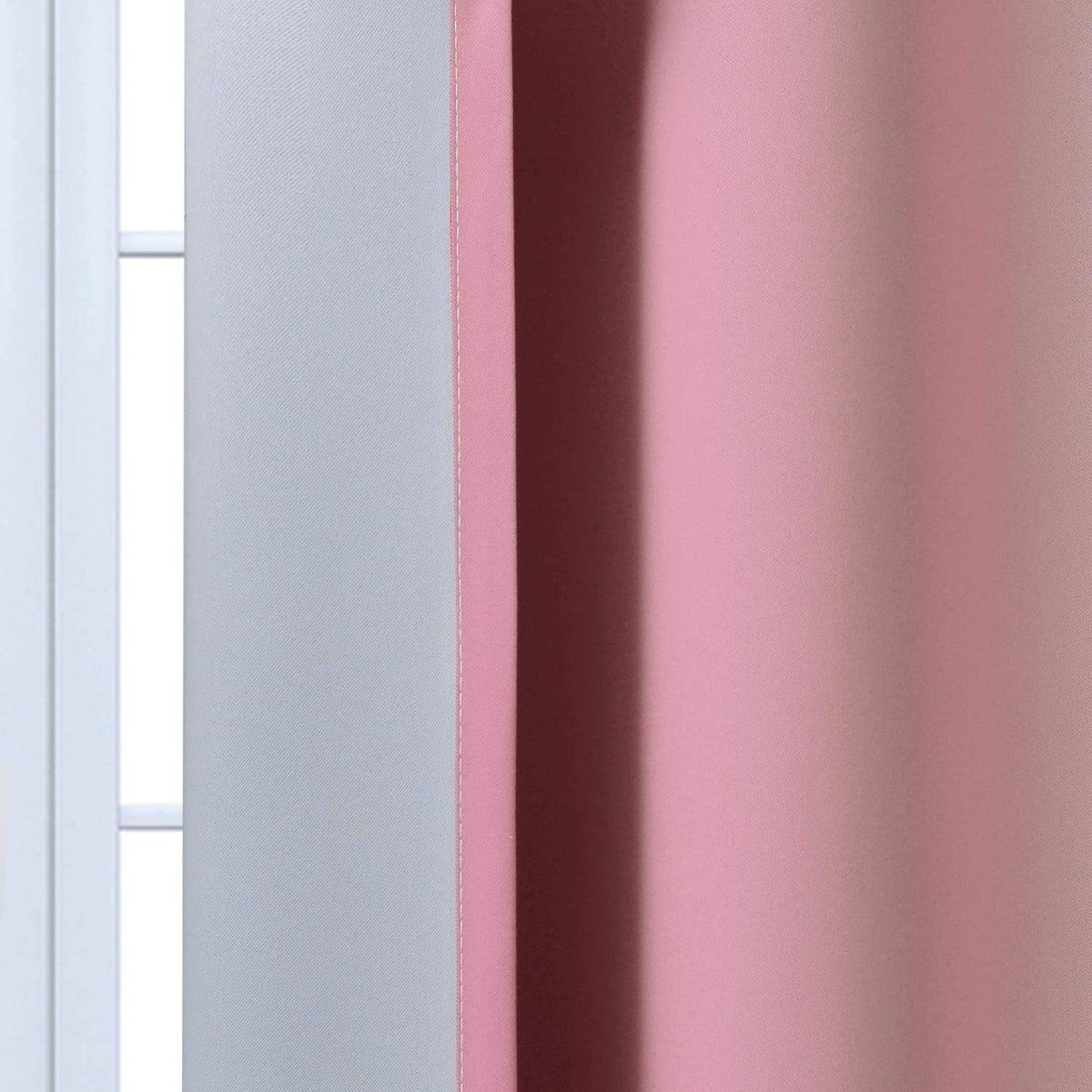 84"L x 52"W polyester curtains in Pink, alternate view 7