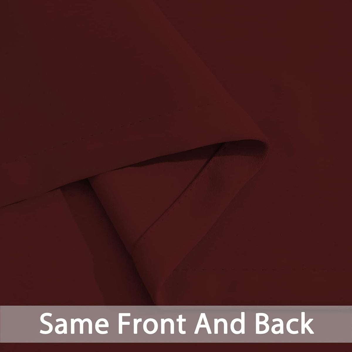 84"L x 62"W fabric curtains in Burgundy Red, alternate view 5