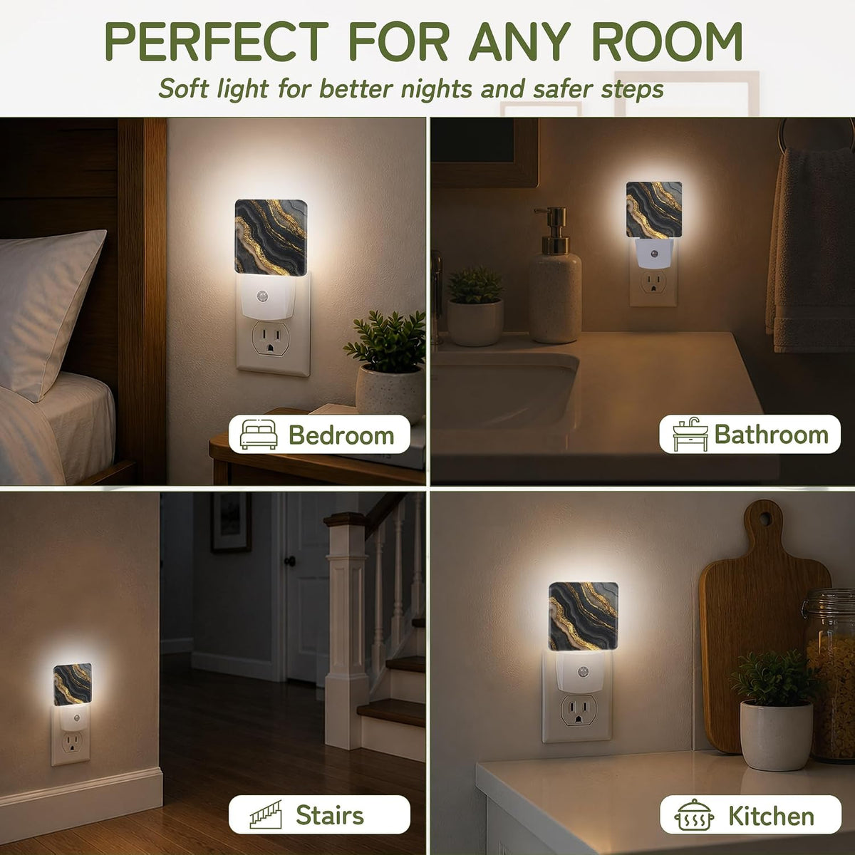 2"D x 4.5"W x 3"H night lights & ambient lighting, alternate view 6