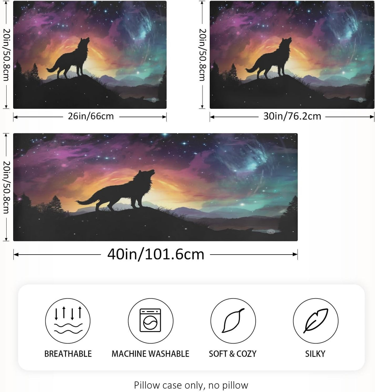 Standard-26 x 20 Inch polyester pillowcases, alternate view 4