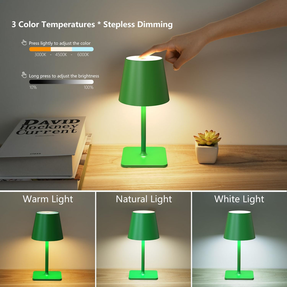 4"D x 4"W x 11"H plastic table lamps, alternate view 6